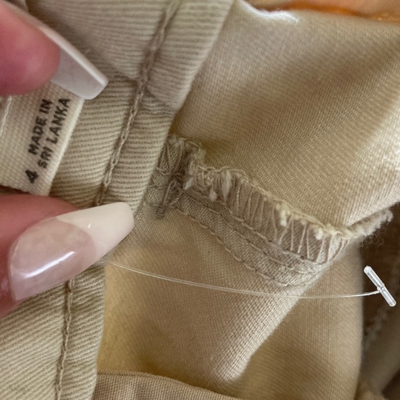 LOFT Girlfriend Chino Tan Pants/Khakis - Picture 5 of 5
